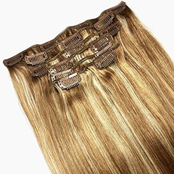 Human Hair Clip in Extensions (2) sets-140 Grams